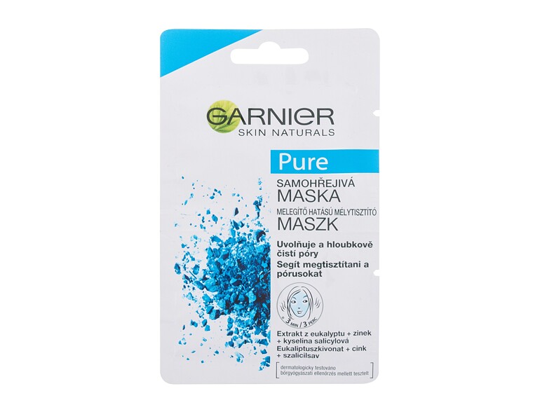 Maschera per il viso Garnier Skin Naturals Pure Self-Heating Mask 12 ml