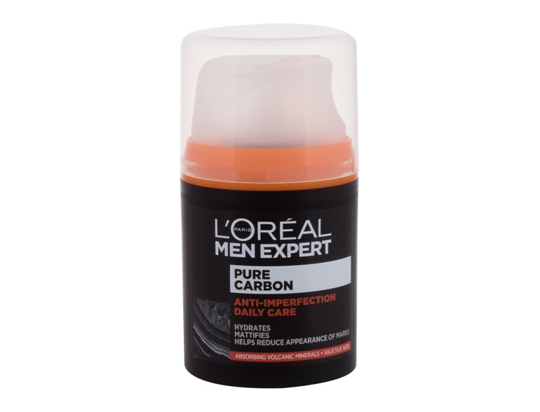 Tagescreme L'Oréal Paris Men Expert Pure Carbon Anti-Imperfection Daily Care 50 ml Beschädigte Schachtel