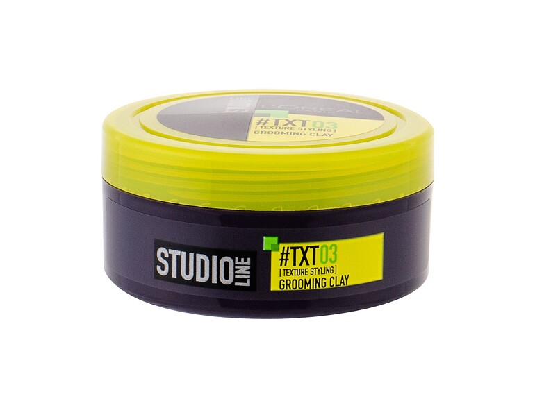 Haarwachs L'Oréal Paris Studio Line TXT 03 Grooming Clay 75 ml Beschädigte Schachtel
