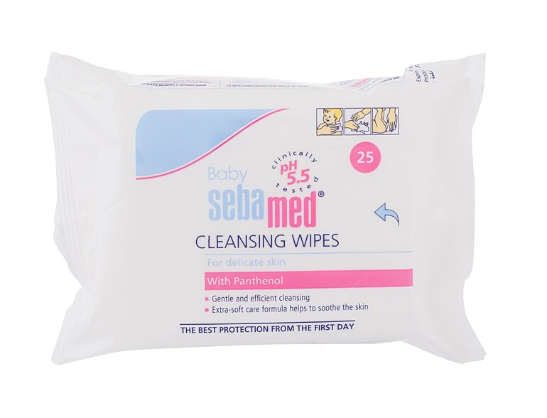 Salviettine detergenti SebaMed Baby Cleansing Wipes With Panthenol 25 St.