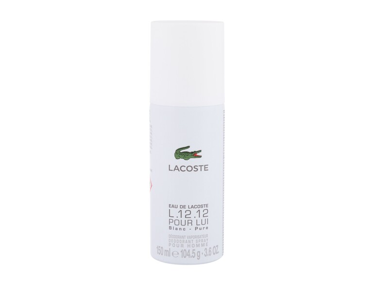 Deodorant Lacoste L.12.12 Blanc 150 ml Beschädigtes Flakon