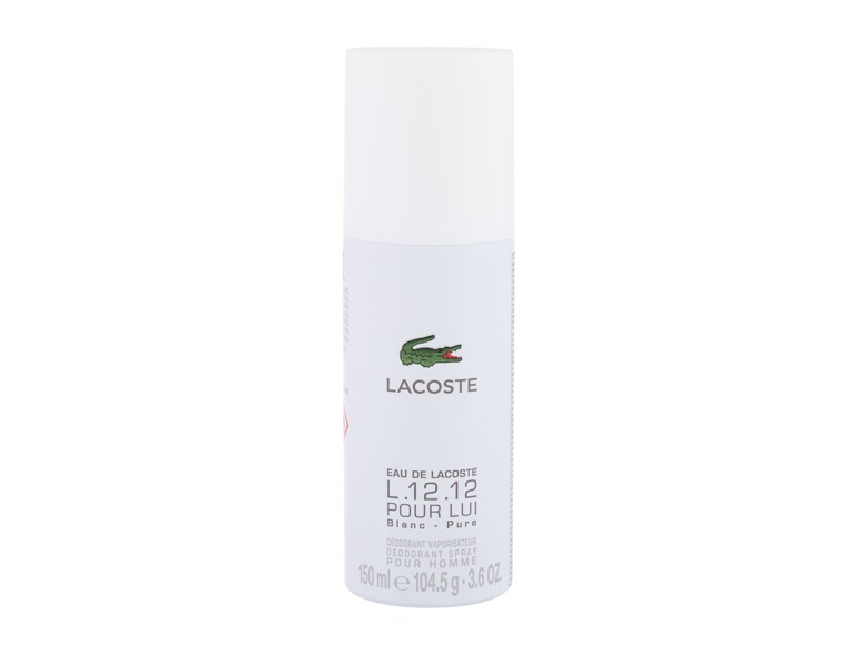 Deodorante Lacoste Eau de Lacoste L.12.12 Blanc 150 ml flacone danneggiato