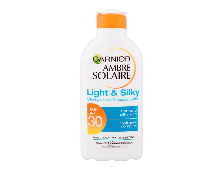 Soin solaire corps Garnier Ambre Solaire Light & Silky SPF30 200 ml