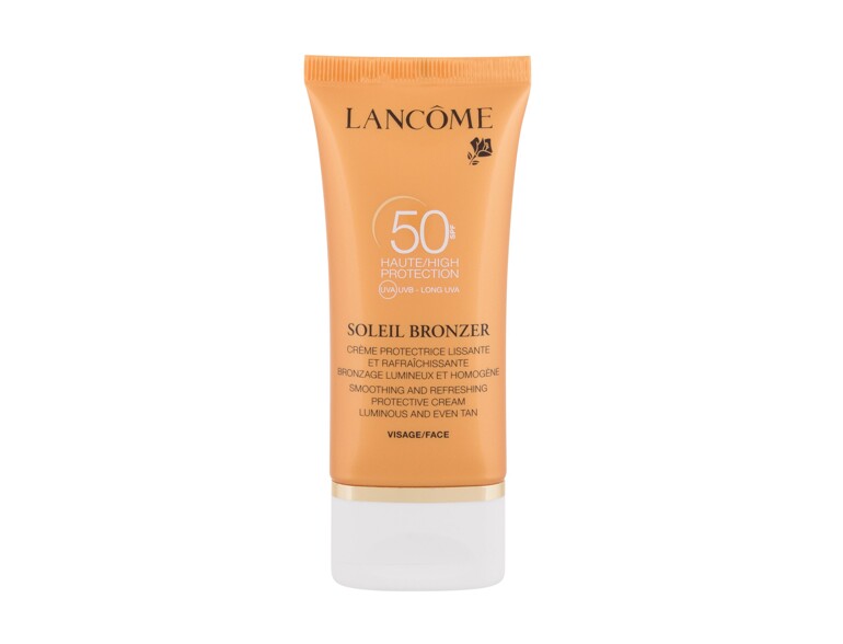 Soin solaire visage Lancôme Soleil Bronzer SPF50 50 ml boîte endommagée