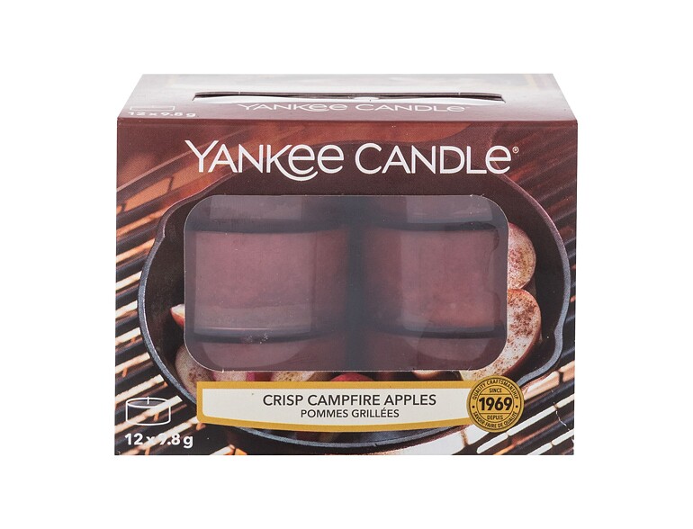 Candela profumata Yankee Candle Crisp Campfire Apples 117,6 g scatola danneggiata