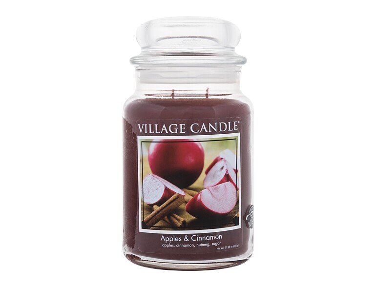 Candela profumata Village Candle Apples & Cinnamon 602 g