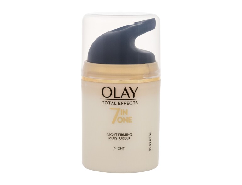 Crème de nuit Olay Total Effects 7-in-1 Night Firming Moisturiser 50 ml boîte endommagée