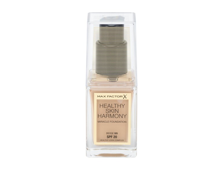 Foundation Max Factor Healthy Skin Harmony SPF20 30 ml 55 Beige Beschädigtes Flakon