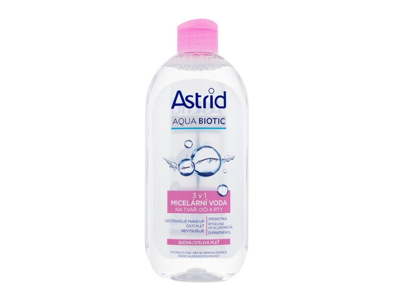 Acqua micellare Astrid Aqua Biotic 3in1 Micellar Water Dry/Sensitive Skin 400 ml