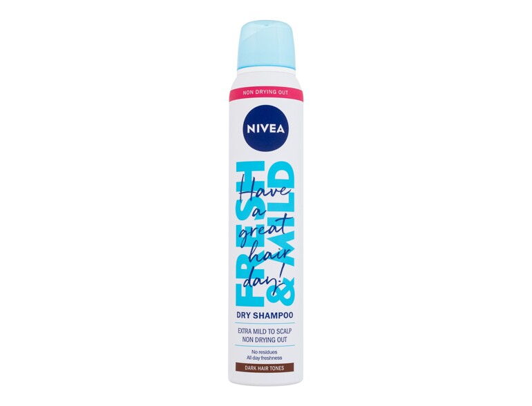 Trockenshampoo Nivea Fresh & Mild Dark Hair Tones 200 ml Beschädigtes Flakon