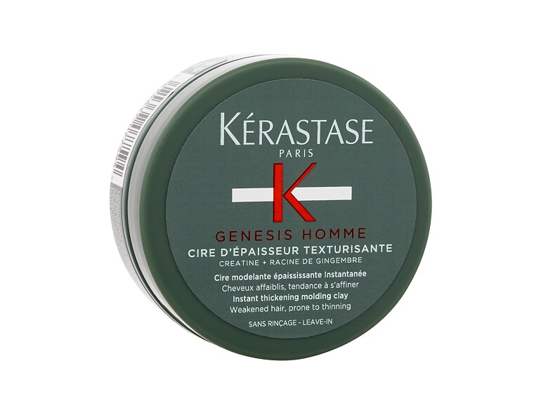 Crema per capelli Kérastase Genesis Homme Thickening Molding Clay 75 ml