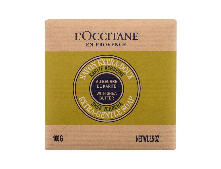 Pain de savon L'Occitane Shea Butter Verbena Extra-Gentle Soap 100 g