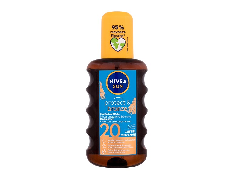 Protezione solare corpo Nivea Sun Protect & Bronze Oil Spray SPF20 200 ml