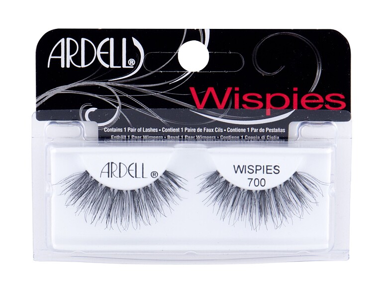 Falsche Wimpern Ardell Wispies 700 1 St. Black Beschädigte Schachtel