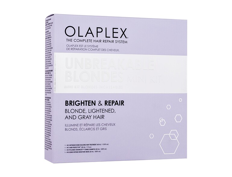 Haarserum Olaplex Unbreakable Blondes Mini Kit 40 ml Beschädigte Schachtel Sets