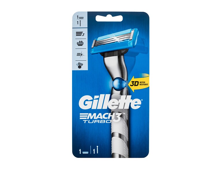 Rasierer Gillette Mach3 Turbo 3D 1 St. Beschädigte Schachtel
