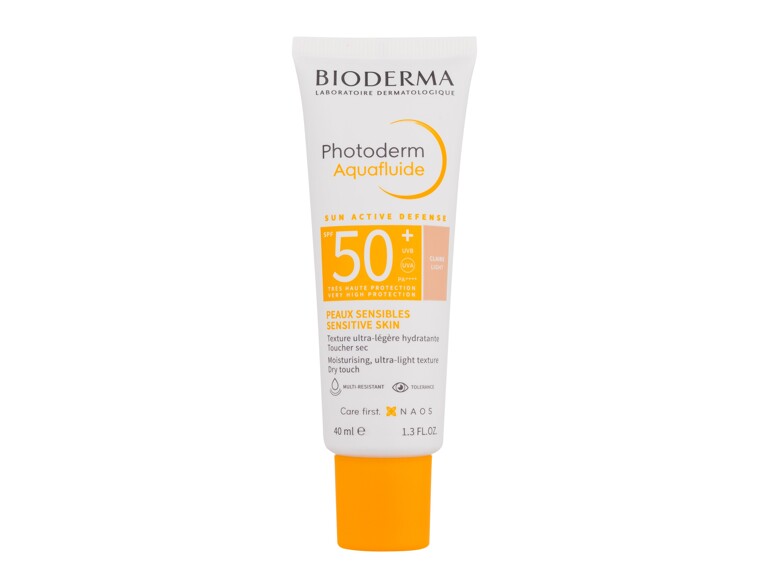 Sonnenschutz fürs Gesicht BIODERMA Photoderm Aquafluid Tinted SPF50+ 40 ml Light