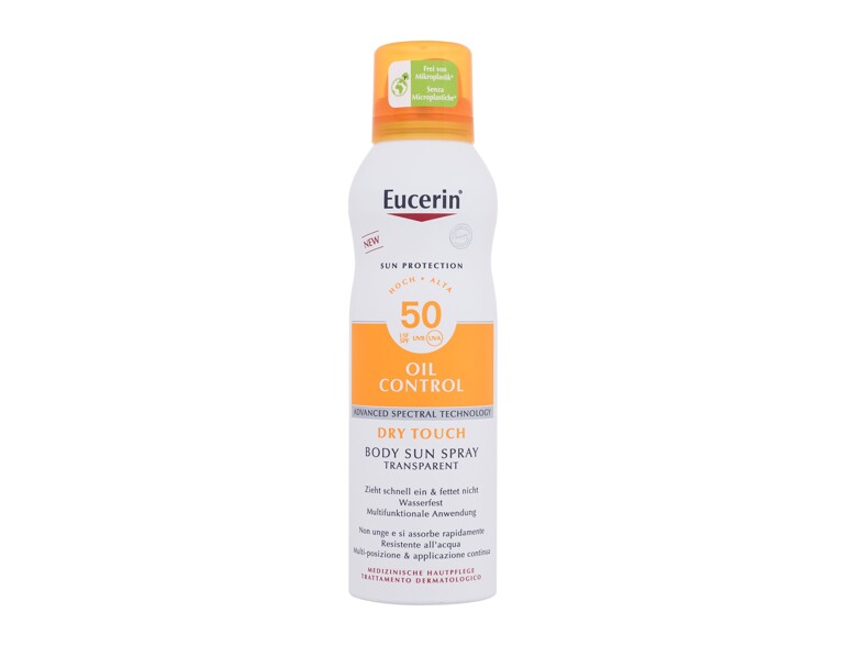 Soin solaire corps Eucerin Sun Oil Control Body Sun Spray Dry Touch SPF50 200 ml