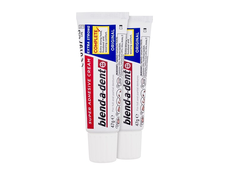 Fixiercreme Blend-a-dent Extra Strong Original Super Adhesive Cream 2x47 g