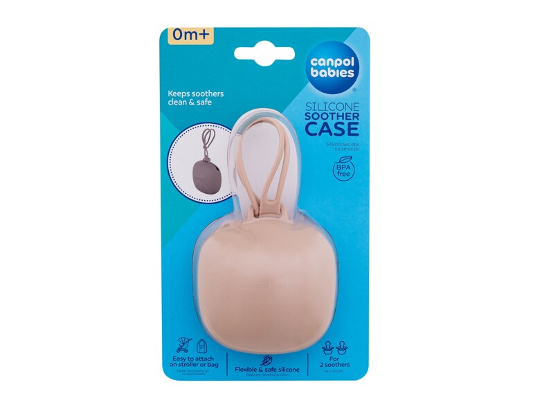 Schnullerhülle Canpol babies Silicone Soother Case Beige 1 St.
