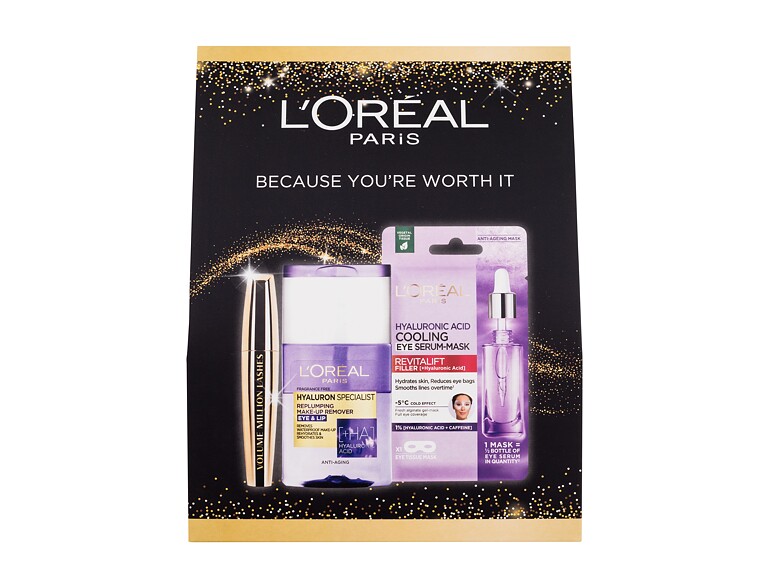 Mascara L'Oréal Paris Volume Million Lashes 10,5 ml Black Beschädigte Schachtel Sets