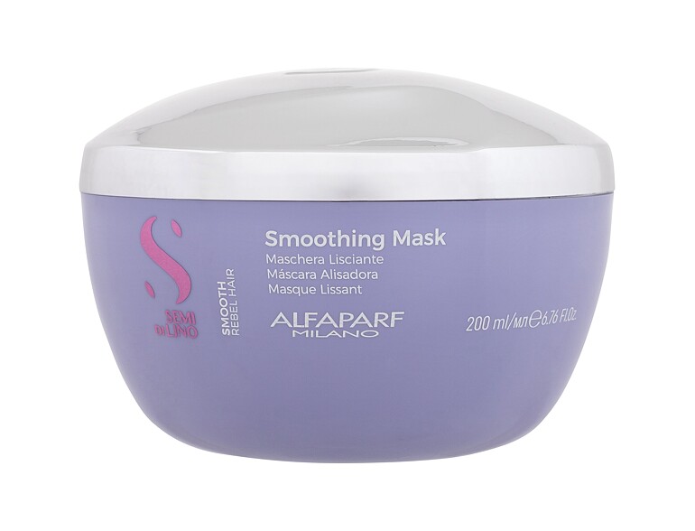 Haarmaske ALFAPARF MILANO Semi Di Lino Smooth Smoothing Mask 200 ml
