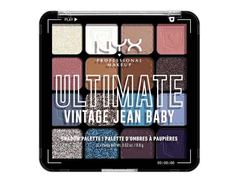 Fard à paupières NYX Professional Makeup Ultimate 13,28 g 02 Vintage Jean Baby