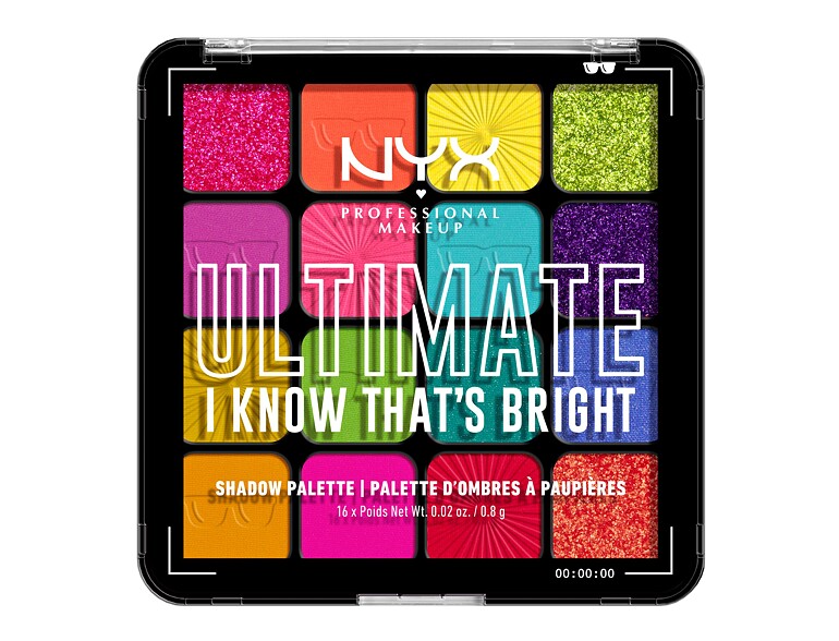Lidschatten NYX Professional Makeup Ultimate I Know That´s Bright 12,8 g
