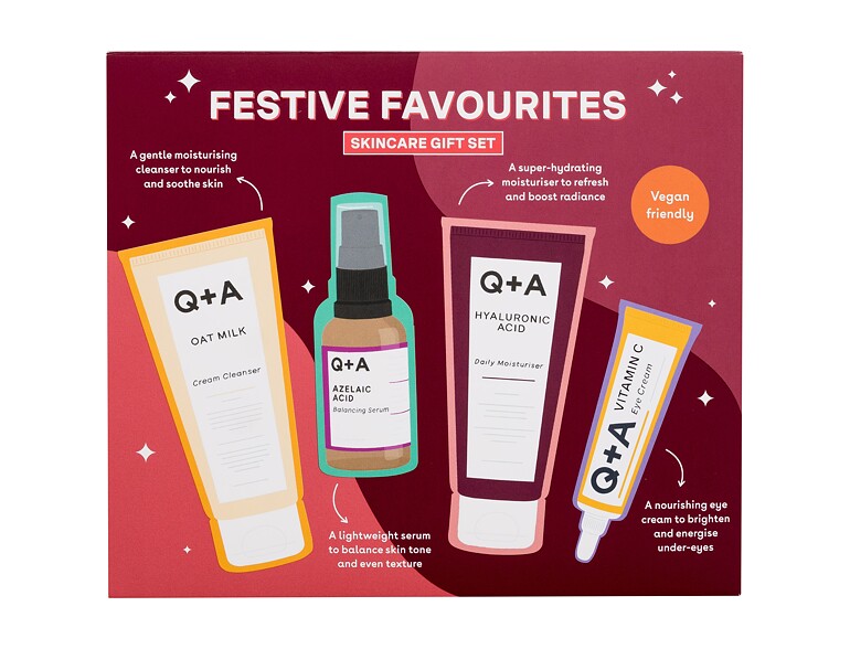 Reinigungscreme Q+A Festive Favourites Skincare Gift Set 75 ml Sets