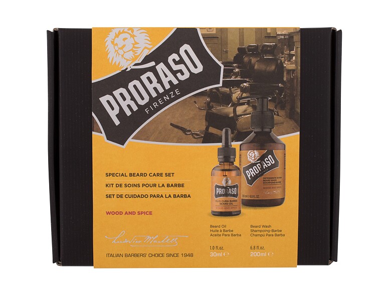 Shampoo PRORASO Wood & Spice  Special Beard Care Set 200 ml Sets