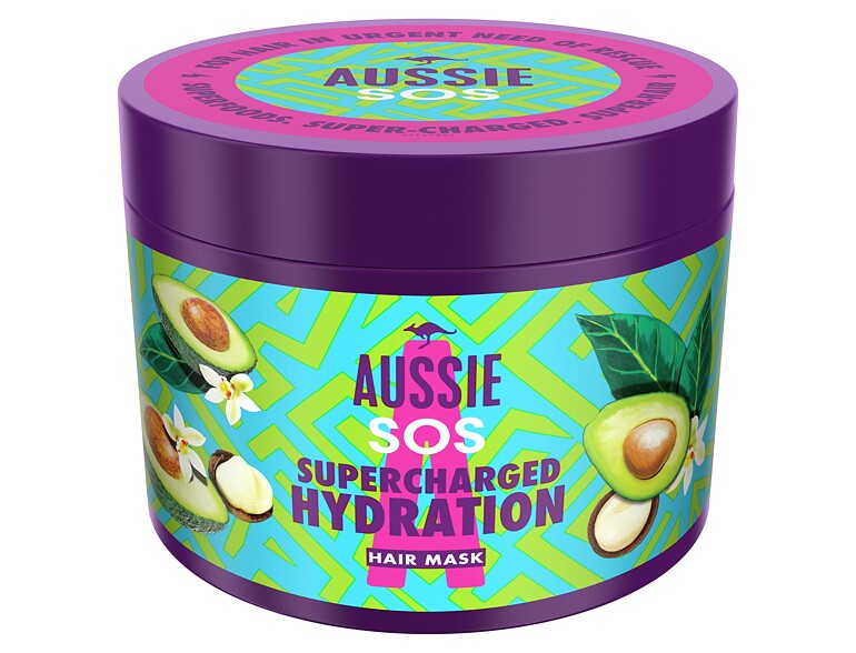 Masque cheveux Aussie SOS Supercharged Hydration Hair Mask 450 ml