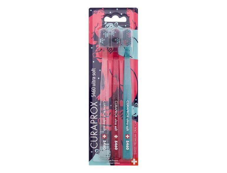 Zahnbürste Curaprox 5460 Ultra Soft Trio Winter Edition Polar Bear 3 St.
