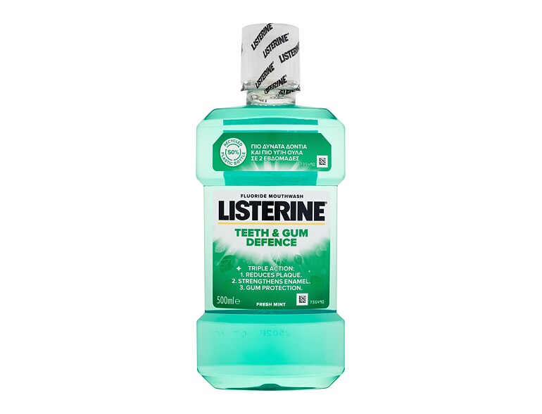 Collutorio Listerine Teeth & Gum Defence Fresh Mint Mouthwash 500 ml