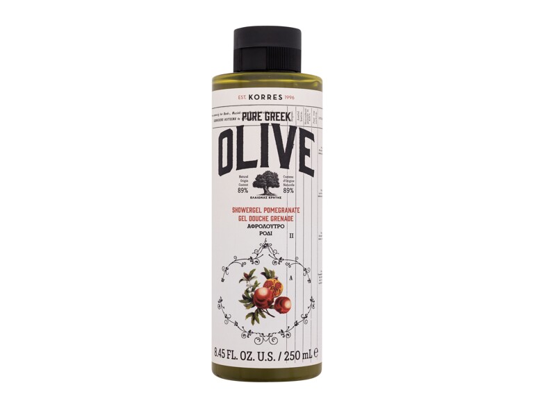 Gel douche Korres Pure Greek Olive Shower Gel Pomegranate 250 ml