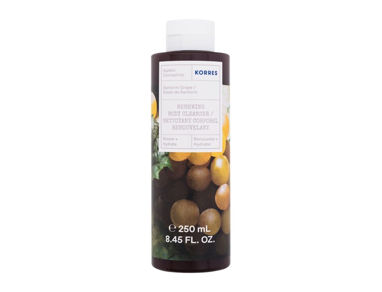 Doccia gel Korres Santorini Grape Renewing Body Cleanser 250 ml