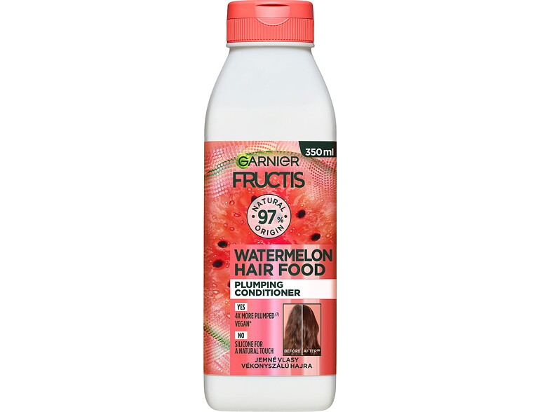 Balsamo per capelli Garnier Fructis Hair Food Watermelon Plumping Conditioner 350 ml