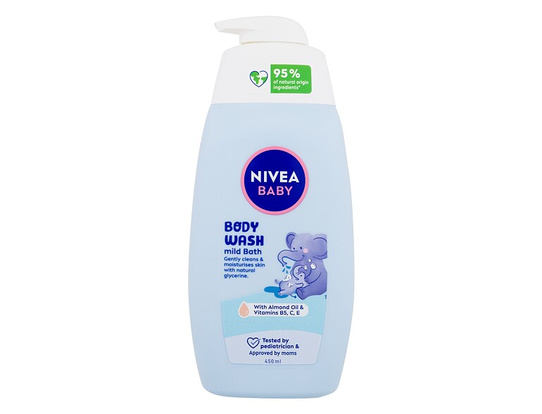 Duschgel Nivea Baby Body Wash Mild Bath 450 ml