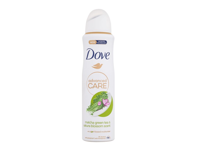 Antiperspirant Dove Advanced Care Matcha Green Tea & Sakura Blossom 72h 150 ml Beschädigtes Flakon