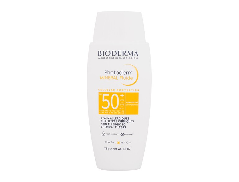 Sonnenschutz fürs Gesicht BIODERMA Photoderm Mineral Fluide SPF50+ 75 ml