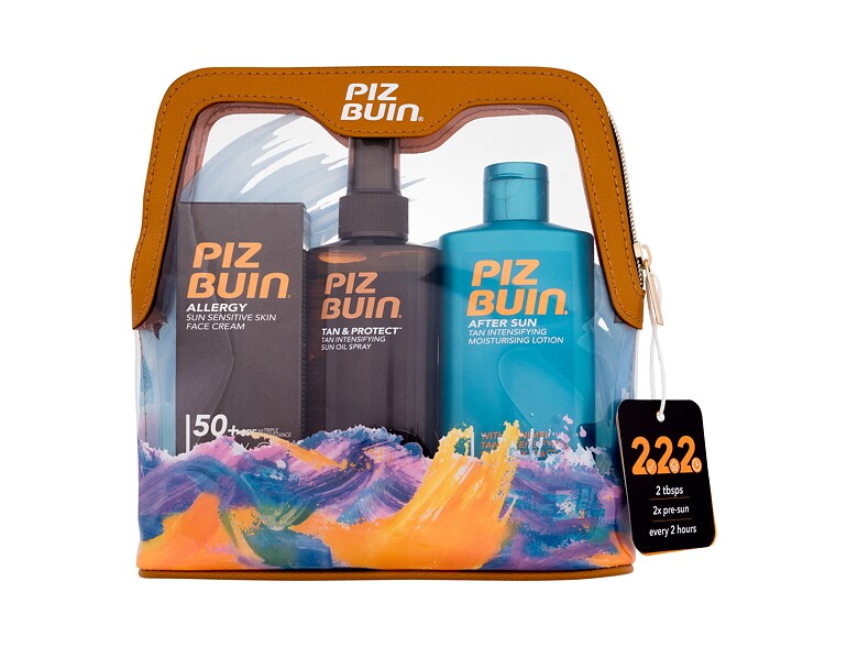 Sonnenschutz fürs Gesicht PIZ BUIN Travel Bag 50 ml Beschädigte Verpackung Sets