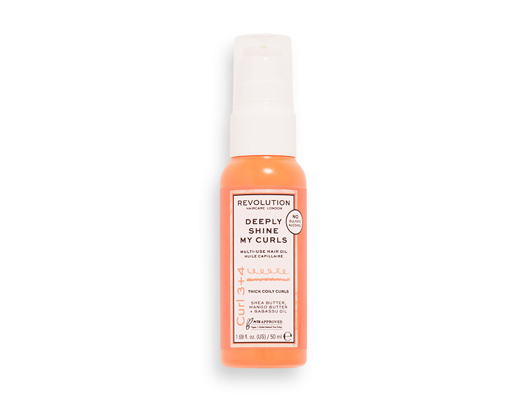 Haaröl Revolution Haircare London Curl 3+4 Deeply Shine My Curls Multi-Use Hair Oil 50 ml