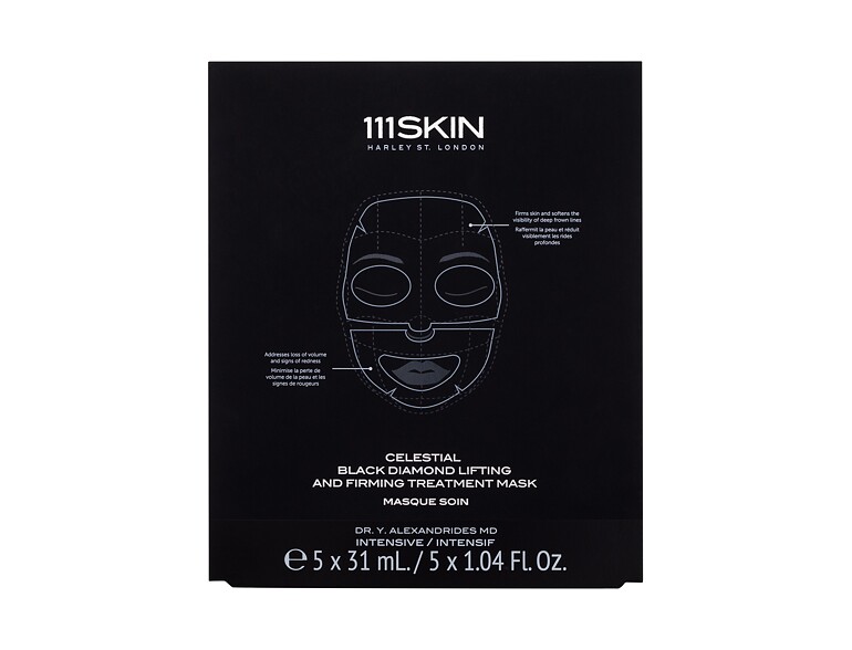 Gesichtsmaske 111SKIN Black Diamond Lifting and Firming Treatment Face Mask 5x31 ml