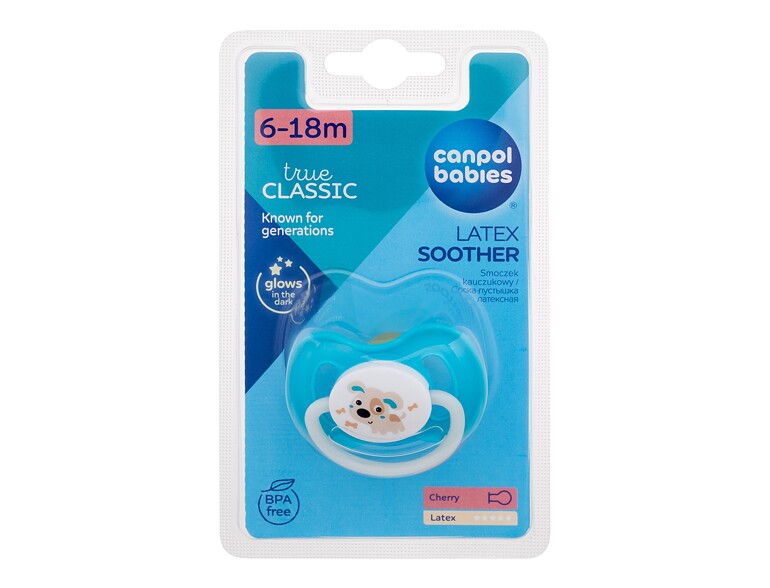 Schnuller Canpol babies Bunny & Company Latex Soother Turquoise 6-18m 1 St. Beschädigte Verpackung