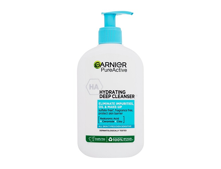 Reinigungsgel Garnier Pure Active Hydrating Deep Cleanser 250 ml Beschädigtes Flakon