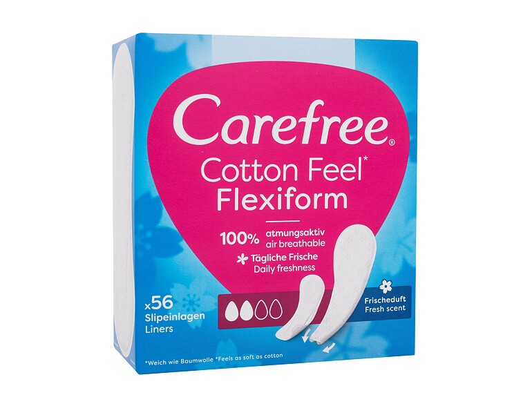 Slipeinlage Carefree Cotton Feel Flexiform Fresh Scent 56 St. Beschädigte Schachtel