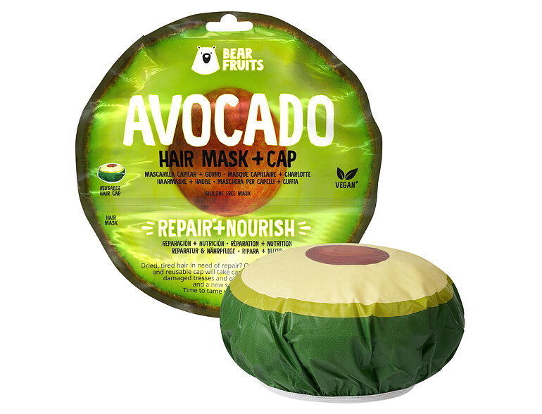 Haarmaske Bear Fruits Avocado Hair Mask + Cap 20 ml