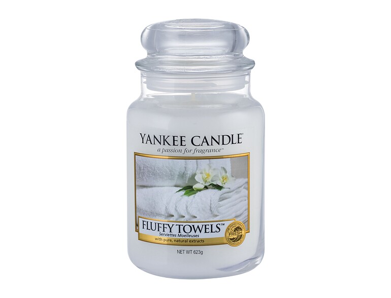 Duftkerze Yankee Candle Fluffy Towels 623 g Farbmangel