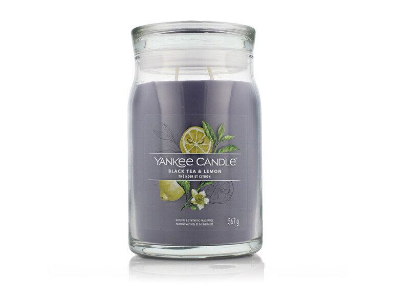 Duftkerze Yankee Candle Signature Black Tea & Lemon 567 g