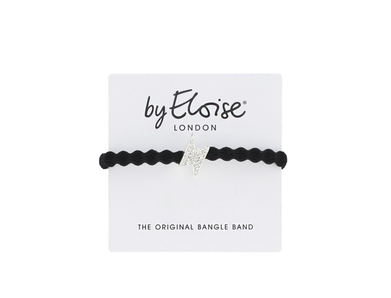 Haargummi By Eloise London Silver Bling Diamanté Bolt Black 1 St. Black