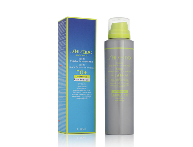 Sonnenschutz Shiseido Sports Invisible Protective Mist SPF50+ 150 ml